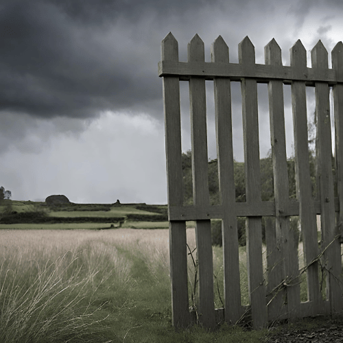 Stormy Weather Fence Panel