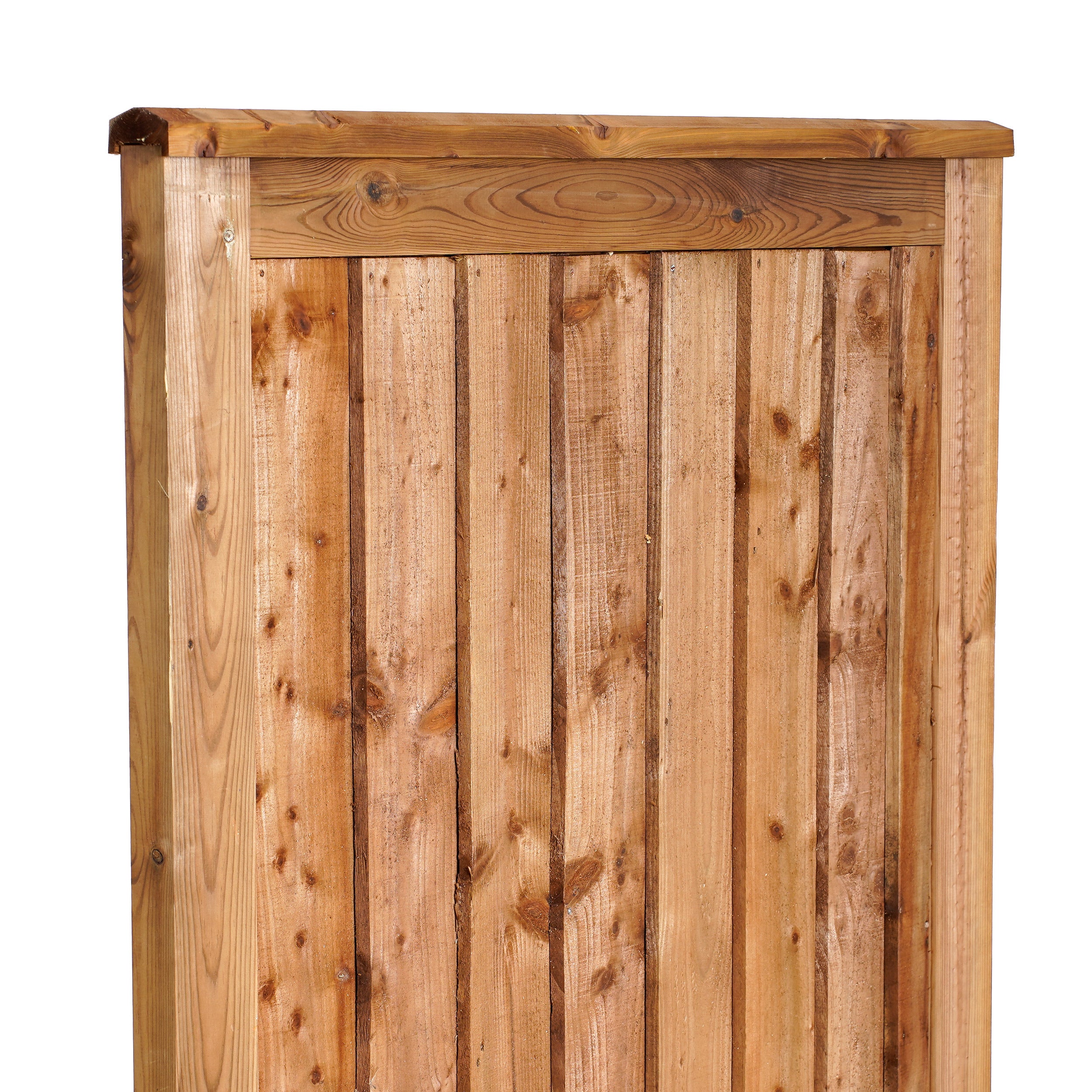 Zoomed in image of top Framed Featheredge Closeboard Garden Gate